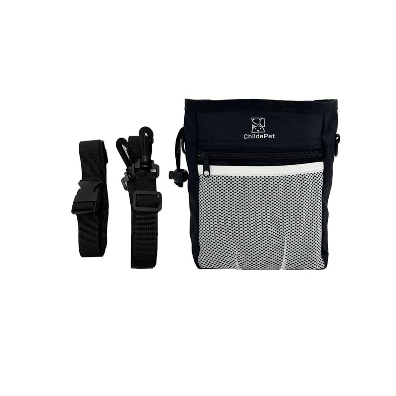 Treat Pouches for Pet Training and This Dog Treat Pouch Perfect for Outdoor Training, Walking, Traveling - 500ml Storage for Pet Food, Treats, Toys (Black) Black - PawsPlanet Australia