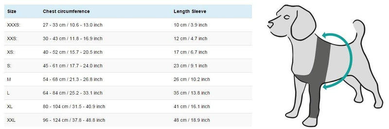 Suitical Recovery Sleeve for Dogs | Front Leg Protection After Surgery | Dog Leg Sleeve to Stop Licking | Machine Washable | Chest Circumference 25.2”- 33.1” | Sleeve Length 13.8” | L | Single Sleeve Black - PawsPlanet Australia