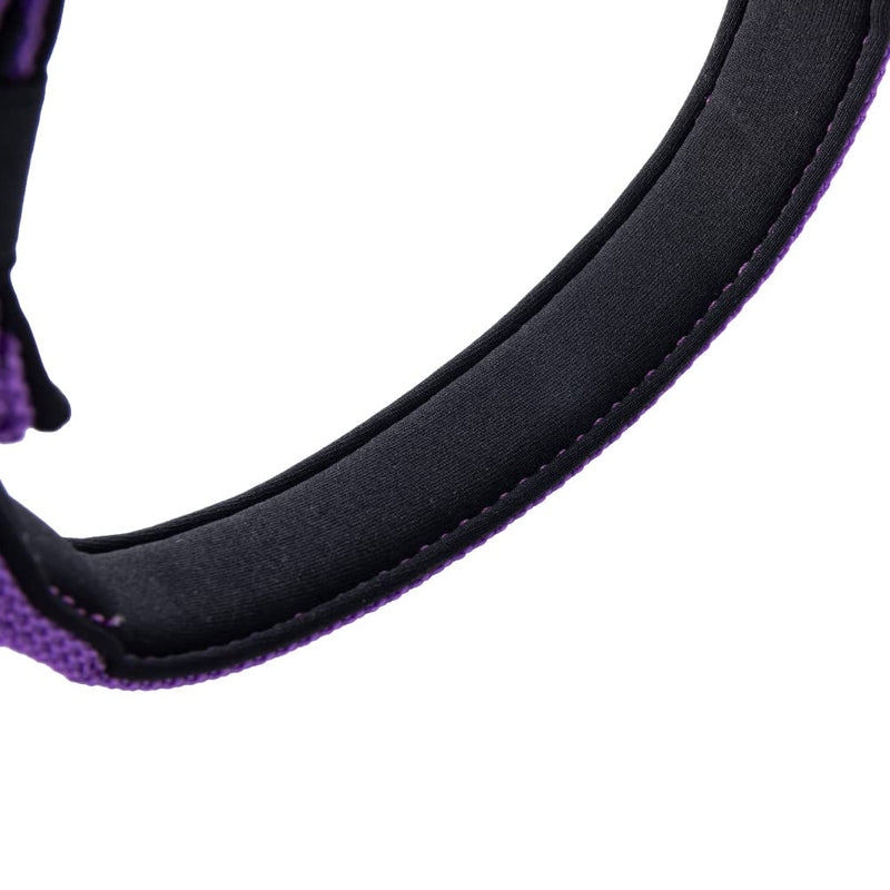 EXCELLENT ELITE SPANKER Reflective Dog Collar Classic Soft Padded Breathable Nylon Adjustable Pet Collar with Quick Release Buckle for Boy Girl Male Female Puppies Small Medium Large Dogs(Purple-M) M Purple - PawsPlanet Australia