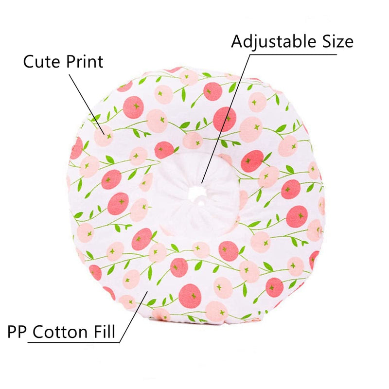 Adjustable Rabbit Protection Cone Collar,Soft Pet Recovery Collar for Rabbits/Chinchilla/Guinea Pigs/Kittens After Surgery Wound Healing,Elizabeth Neck E-Collar for Small Animals (XS, Pink Cherry) XS - PawsPlanet Australia