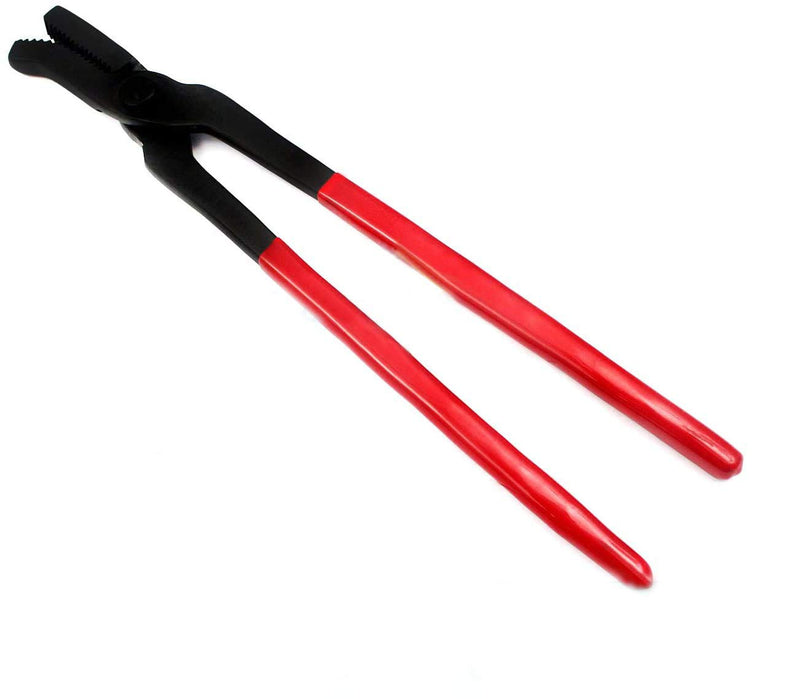 Farrier's Hoof Nail Clincher 13" Steel Red Coated Handle