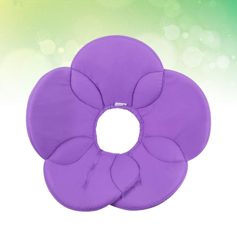 POPETPOP Small Dog Recovery Collar - Cute Cat Flower Neck Cone After Surgery, Adjustable Pet Collar, Surgery Recovery Elizabethan Collars for Small Pets (Purple, M) Medium Purple - PawsPlanet Australia