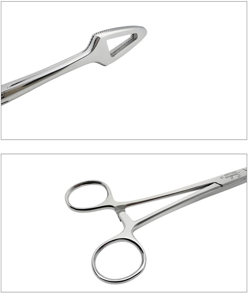 Dog Cleaning Tool for Ear Hair Removal with Serrated Tip & Strong Locked Grip | Pet Hair Remover Tweezers for Cat & Dog Grooming Kit