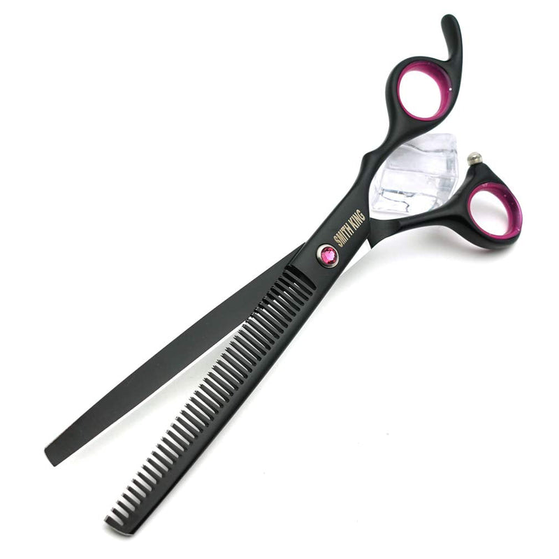 7.0 inches Professional Dog Grooming Scissors Set Straight & thinning & Curved & Chunkers 4pcs/3pcs in 1 Set (with Comb) Right-handed or Left-handed for Dog & Cats (Righ-Handed 4 pcs set with comb) - PawsPlanet Australia