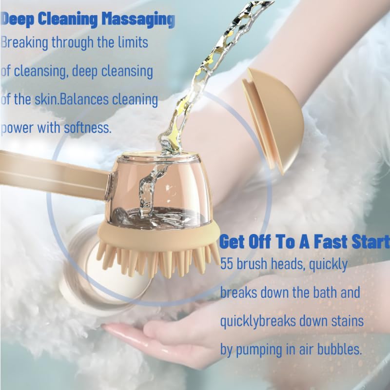 3 In One Pet Massaging Brush - Clean,Massage,Groom Comb - Silicone Comb Suppleness Brush ，Pet Friendly Wash Tools For Cats&Dogs (white) white - PawsPlanet Australia