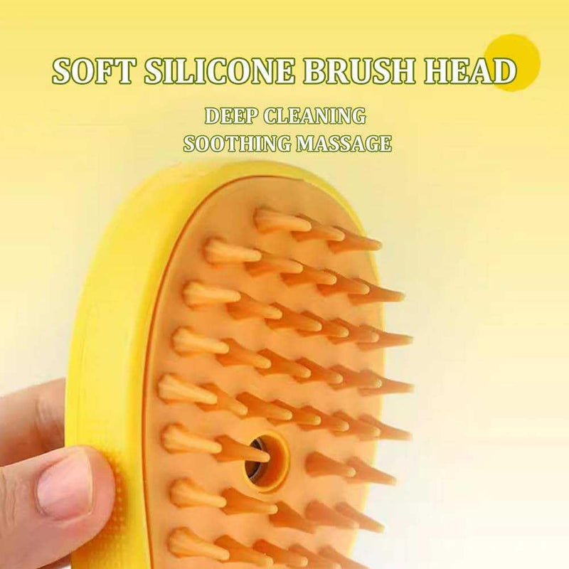 FEGAOSTORE 4-1 Cat Brush with Steam, Steam Brush for Dogs, Steaming Cat Brush, Misting Cat Brush, Pet Massage Comb, Steam Cat Brush, Mist Pet Grooming Comb, Cleaning Brush for Dogs & Cats - PawsPlanet Australia