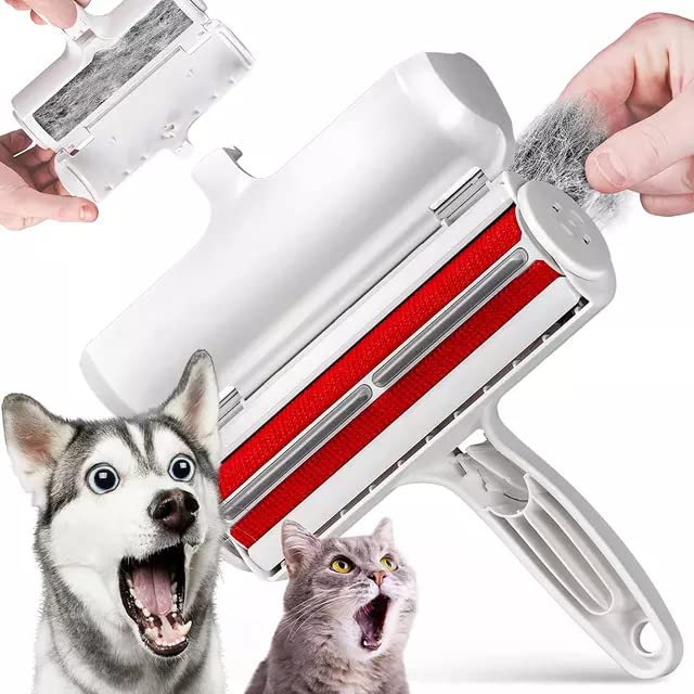 Rodillo removedor de pelo de mascotas para muebles o cama, pelo de perro y gato. Rodillo reutilizable. - PawsPlanet Australia
