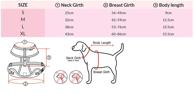 Puppia Soft Dog Harness II and adjustable harness for small or medium dogs, Wine Red M