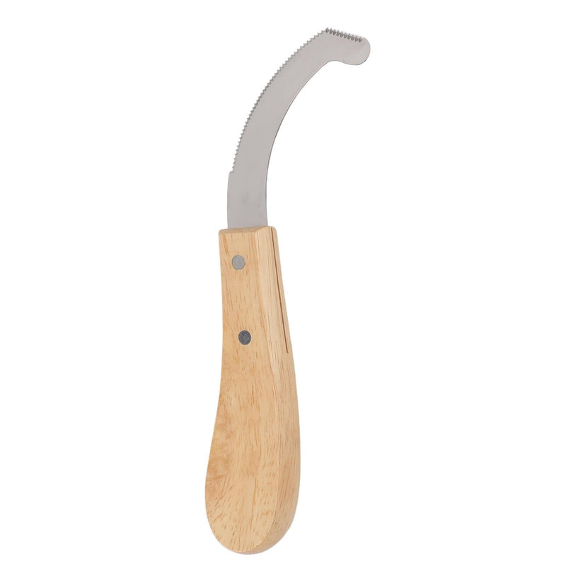 Farrier Hoof Trimmer, Premium Carbon Steel Sawtooth Edge Cutter with Rubber Wood Handle for Professional Horse Hoof Trimming and Maintenance 8.35 Inch