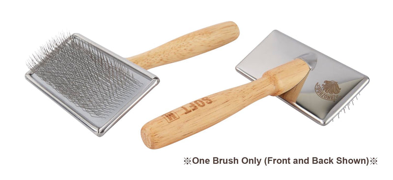Furzone Slicker Brush for Dogs (Size L) - Stainless Steel Soft Pin Dog Grooming Brush for Dogs