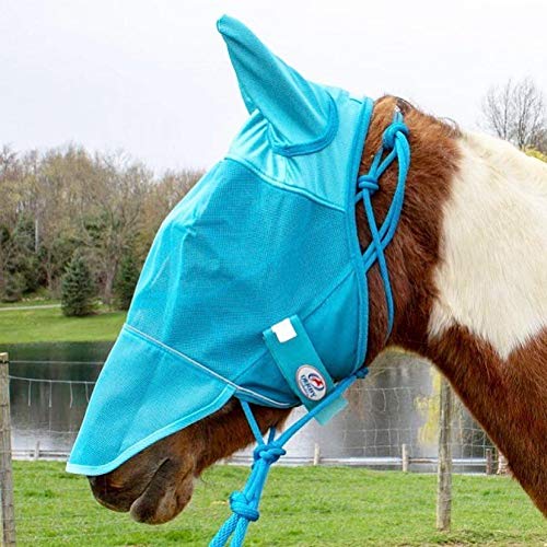 Derby Originals Reflective Mesh Fly Mask with 1 Year Warranty Includes Ears and Nose Cover - PawsPlanet Australia