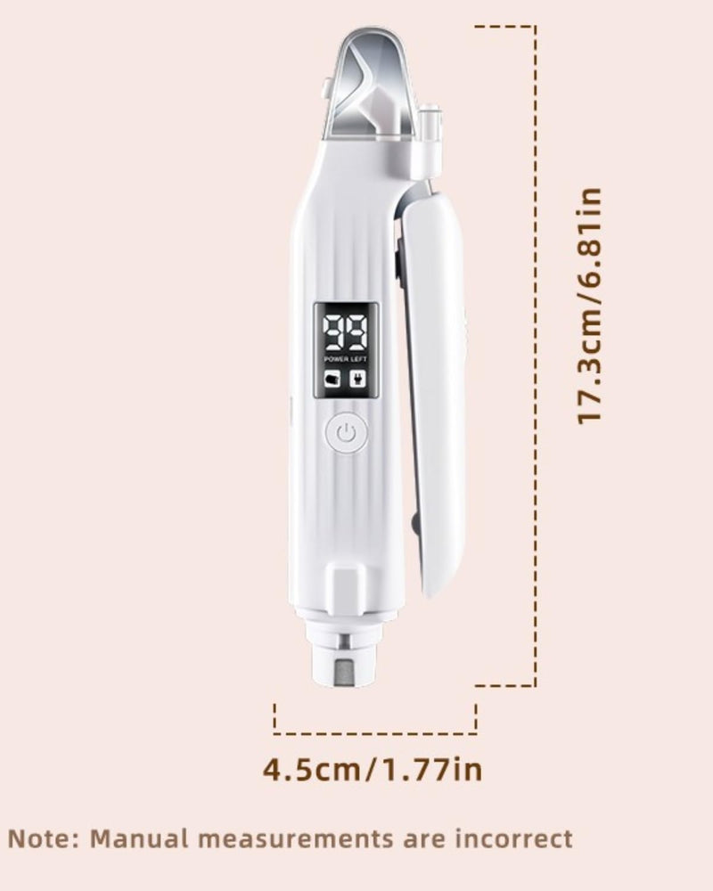 Dog & Cat Nail Clipper and Grinder 2 in 1,Rechargeable with Multiple Sanding Ports and Splash Guard. LED Light on Both Ends,Comes with a Screen to Display Power and Working Status - PawsPlanet Australia
