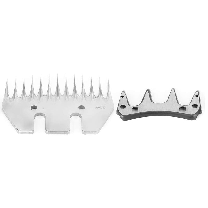Walfront Sheep Shears Blades, Stainless Steel Sheep Clippers Blade Replacement Shearing Combs and Cutters for Goats Clipper(13 Tooth Straight Blade (+ Swing Blade)) - PawsPlanet Australia