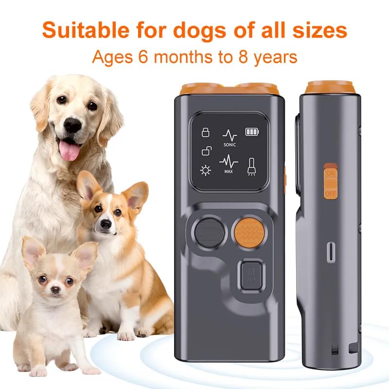BarkGuard Pro, 2025 New BarkGuard Anti Barking Device Dog Bark Deterrent Devices with Hd Display and LED Flashlight, Anti-bark Device That Trains Your Dog Not to Bark Safe for Dogs (1) - PawsPlanet Australia