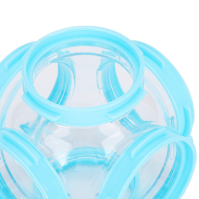 2Pcs Pet Tube Tunnel Toy Critter Trail Fun Nels Tube Hamster External DIY Pipeline Tunnel Fittings Cage Accessories Blue - PawsPlanet Australia
