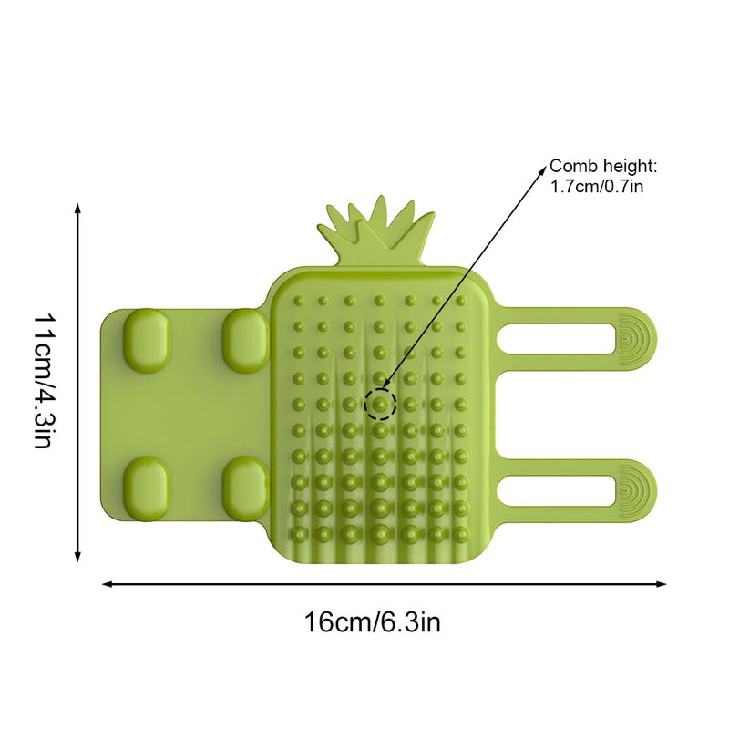 DONGKER Cat Self Groomer,2 PCS Silicone Pet Corner Massage Combs Cat Face Scratcher for Kitten Cats(fit φ1.18"-1.97" Table Legs Climbing Frame)