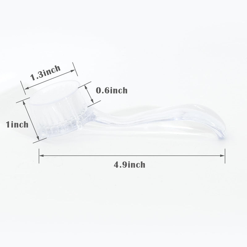 3 Pck Hamster Bath Brush Massage Combs, Reptile Cleaning Supplie for Hedgehog Turtle white - PawsPlanet Australia