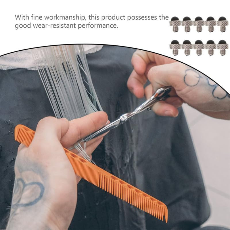 10pcs Hair Scissors Mufflers Bumpers for Quiet Hair Cutting Easy to Install Noise Reduction Accessories for Professional Grooming and Pet Hairdressing Scissors - PawsPlanet Australia