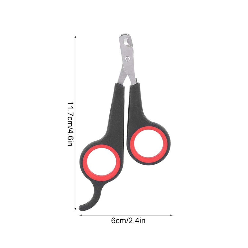 Animal Nail Scissors,Bird Nail Scissors,Beak Trimmer for Birds Pet Bird Small Animals Accessory Grooming Tool,Nail Scissors Clipper Black and Red - PawsPlanet Australia