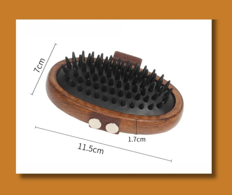 The Smug Dog Palm Brush- Dog Grooming Brush for Dematting - Perfect for Wooly & Wired Coats, also for Detangling & De-Shedding for Dogs & Cats