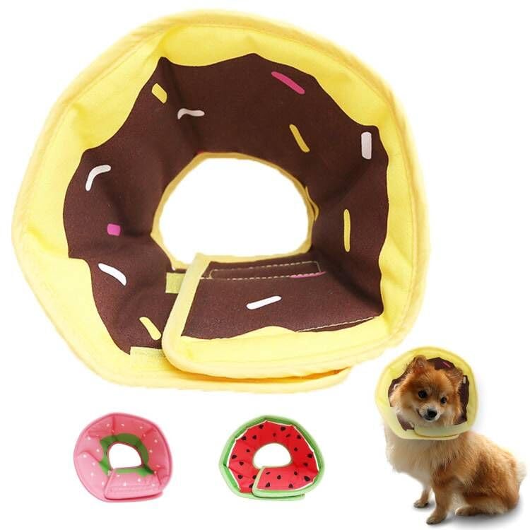 Soft Dog Cone, Lightweight Elizabethan Collar for Dogs, Adjustable Soft Cones for Dogs/Cats to Stop Licking After Surgery, Cute Donut Cone of Shame Alternatives for Pets (Large) Dount Large (Neck:11-13'' Medium Dog)