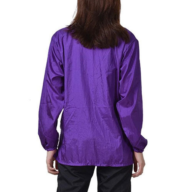 Dog Grooming Smock, Dog Grooming Smock for Men Women, Anti-Static Smock for Pet Shop Dog Cat Grooming Bathing, Long Sleeves, Water Resistant and Hair Proof, (Solid Purple M) Medium Solid Purple - PawsPlanet Australia