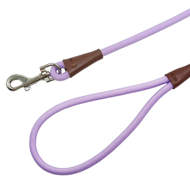 MayPaw Small Rope Dog Leash 6FT 8FT 10FT, 1/4-in Lightweight Pet Leash for Small Dogs/Puppy/Cats, Classic Colors Round Dog Lead(8ft*1/4",Purple) 8ft*1/4" purple - PawsPlanet Australia