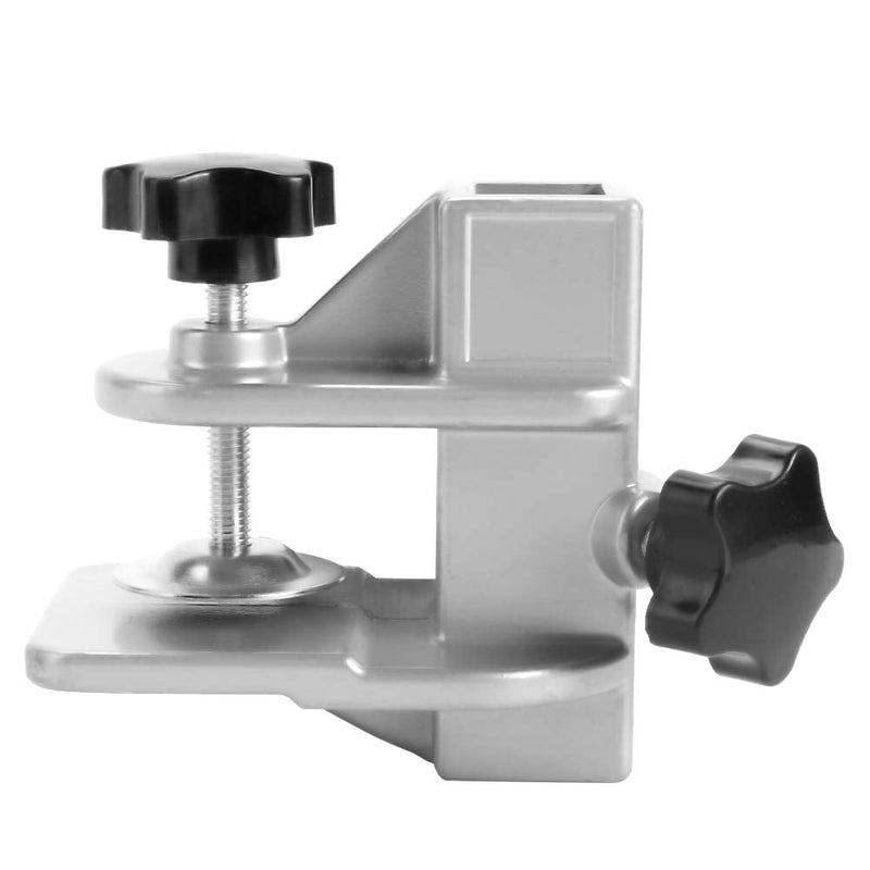 Fdit 20mm x 20mm Pet Grooming Table Arm Clamp, Aluminium Alloy H Bar Holder for Hair Dryer, Adjustable Fixture Clip for Dog Cat Grooming Table Accessories 20*20mm