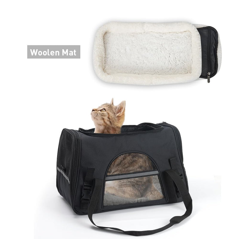 Fancial Airline-Approved cat pet Carrier, Soft-Sided Dog Carrier for Small Dogs, cat Travel Accessories, Ventilated pet Tote Bag - PawsPlanet Australia