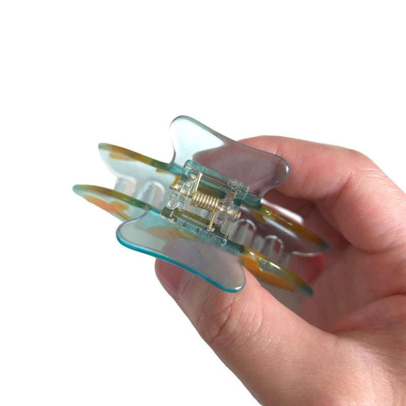 Generic Novelty Fish Tank Hair Clip,Acetate Claw Clip for Women,Women Hair Accessories,Cyan, 1 Count (Pack of 1) Cyan - PawsPlanet Australia