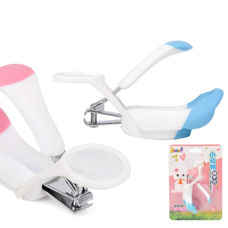 POPETPOP Hedgehog Clippers - Pet Hamster Hedgehog Nail Clipper Trimmer Small Animal Toenail Clippers with Magnifier Random Color