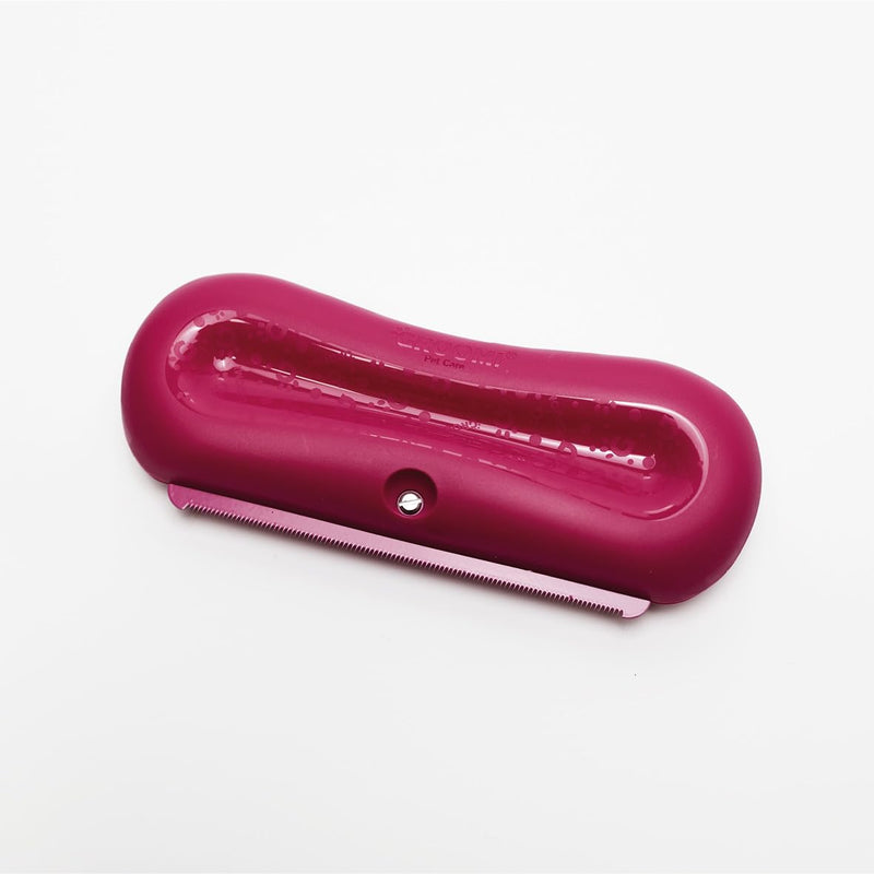 Groomi Deshedding & Grooming Brush for Dogs, Cats, Horses & Rabbits - Gentle & Effective Pet Grooming Tool, Wide Shallow Comb, Smooth Groomer for Cats, Dogs and Horses, Grooming Comb - Pink - PawsPlanet Australia