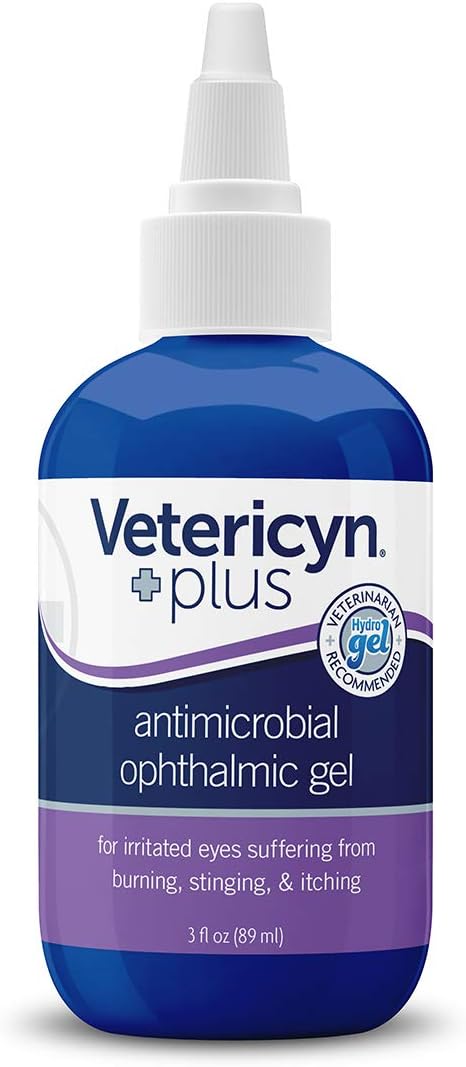Vetericyn Plus Ophthalmic Eye Gel for Horses | Eye Ointment Alternative to Lubricate and Relieve Horse Eye Irritations, Safe for All Animals. 3 ounces - PawsPlanet Australia