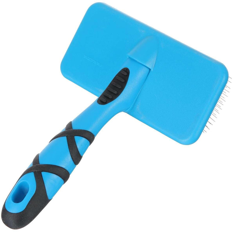 GROOM PROFESSIONAL Flat Slicker Dog Brush - Dematting Brush for Soft Coats - Avoids Coat Damage - Medium - PawsPlanet Australia