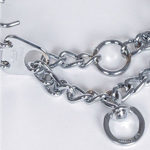 Herm Sprenger Chrome Plated Prong Dog Training Collar Ultra-Plus Pet Pinch Collar with Swivel No-Pull Collar for Dogs Made in Germany - PawsPlanet Australia