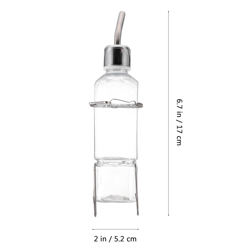 POPETPOP Bunny Water Fountain Pet Water Bottle Rabbit Water Dispenser, 2pcs Hamster Water Bottle, Small Pet Water Bowl for Rabbits Chinchillas Guinea Pigs Hamsters Flat Water Bottle 5.2X5.2X17CM - PawsPlanet Australia