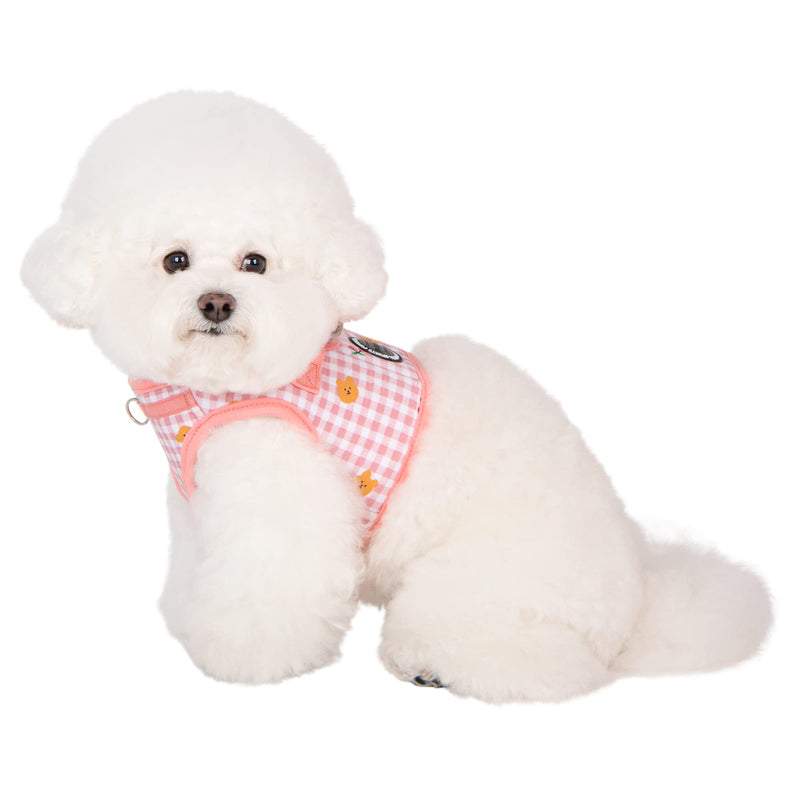 Puppia Spring and Summer Fashion Step-in Vest Dog Harness, Indian Pink_Baba, Medium - PawsPlanet Australia