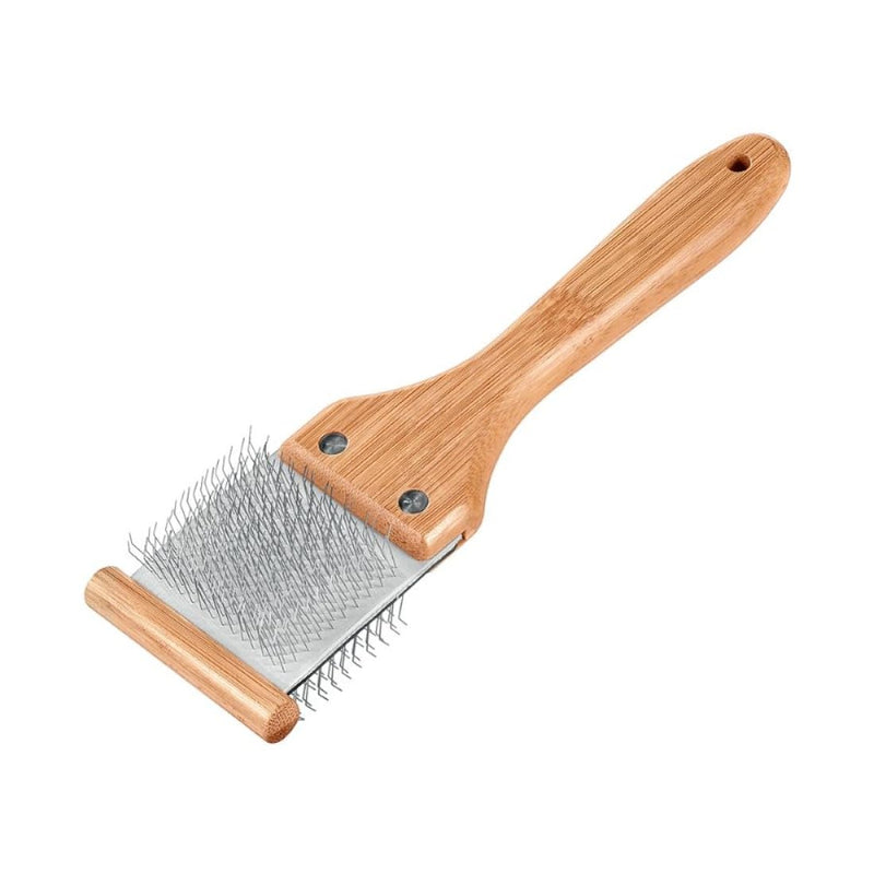 Artero Bella. Double Flexible Slicker – Professional Grooming Brush for Dogs and Cats – Flexible, Comfortable, Removes Tangles and Loose Hair Easily M - Nature Collection - PawsPlanet Australia