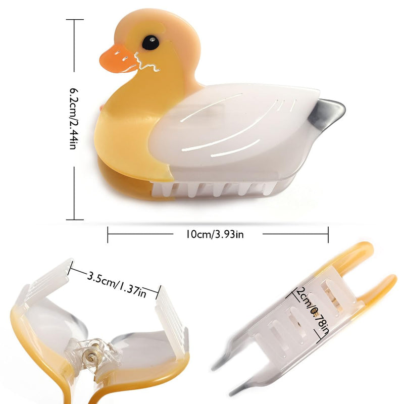 Acetate Duck Hair Claw Clip,Goose Shape Animal Hair Clip，Big Shape Hair Clips for women,Cute Funny Gift for Girls Animal Barrettes