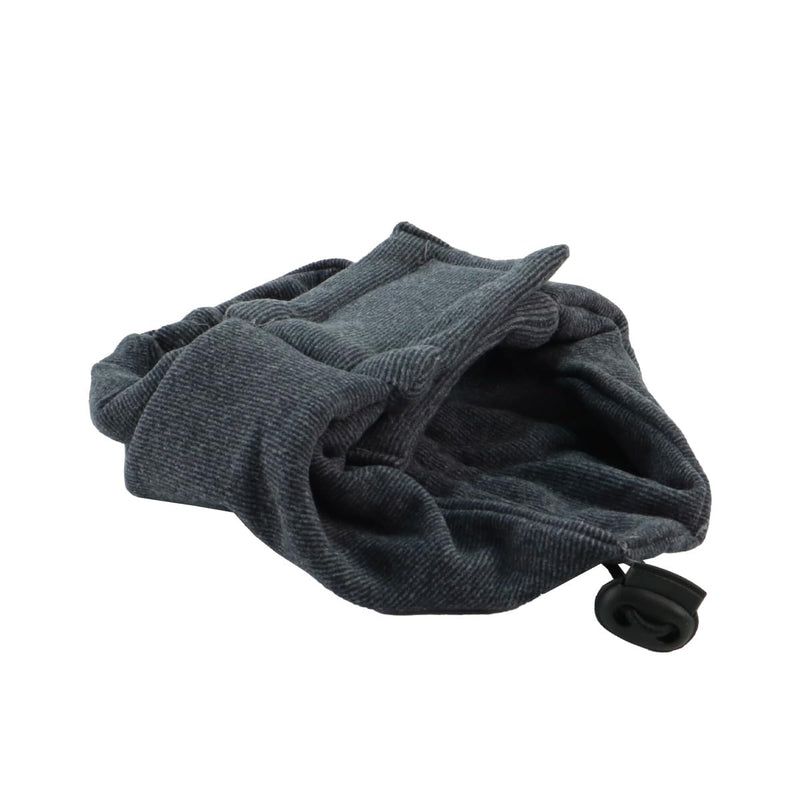 Qury Adjustable Calming Headband for Dogs with Magic Bands, Calming Hood for Dogs Against Anxiety, Keeps them Warm, Ear Protection Grey