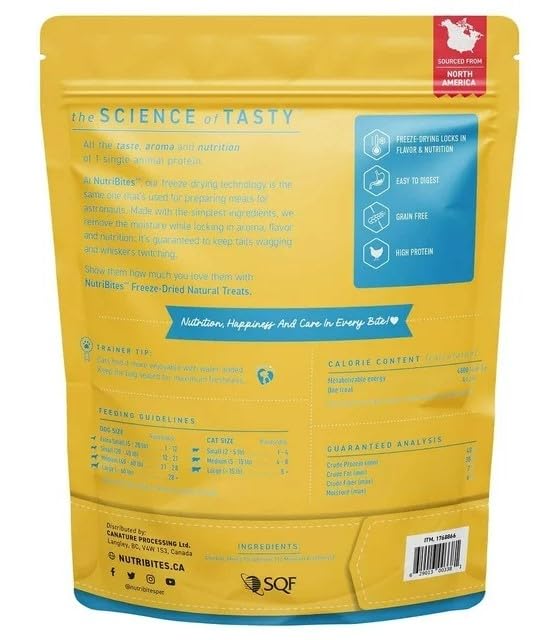 Nutri Bites Freeze Dried Chicken Dog Treats 22 oz - PawsPlanet Australia