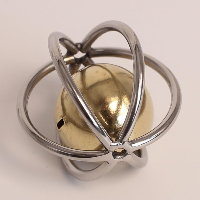 Heavy Duty Stainless Steel Bird Toy for Large Parrots - Chew-Proof Foraging Ball with Bell for Macaws, Cockatoos, African Greys (Large) - PawsPlanet Australia