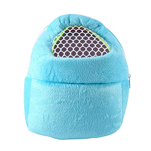 Tbest Hedgehog Pet Carrier Bag, Hedgehog Hamster Rat Pet Sling Carrier Backpack Hedgehog Chinchilla Ferret Slee Outdoor Traveling Bag Handbags Backpack (Blue) Guinea Pig Clothes ferret accessories fe Blue - PawsPlanet Australia