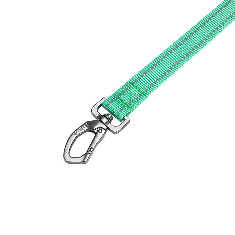 EXCELLENT ELITE SPANKER Strong Durable Nylon Dog Training Leash Traction Rope 4 Feet Long 3/4" Wide with Handle for Small Dogs(Green) 4.3ft x 3/4 in. Green - PawsPlanet Australia
