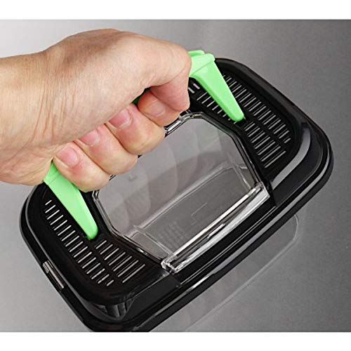 Critter Keeper with Handle, Easy to Observe, Terrarium for Bugs, Fish, Lizards, Crawfish, Frogs, or Snakes, Insect cage, Made in Japan (1pc) 1pc - PawsPlanet Australia