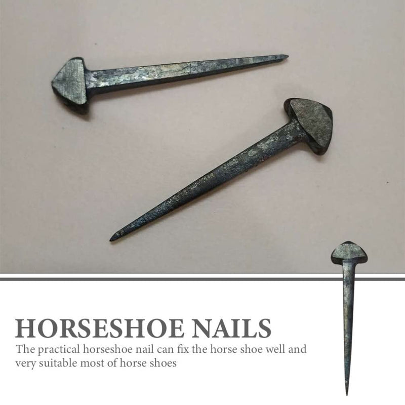 50pcs Iron Horseshoe Nail Horseshoe Nails Replaceable Horseshoe Nail Replaceable Hoof Nails Small Horseshoe Tool Sturdy Horseshoe Tool Iron Hoof Nails Small Hoof Nails Horse Supply - PawsPlanet Australia