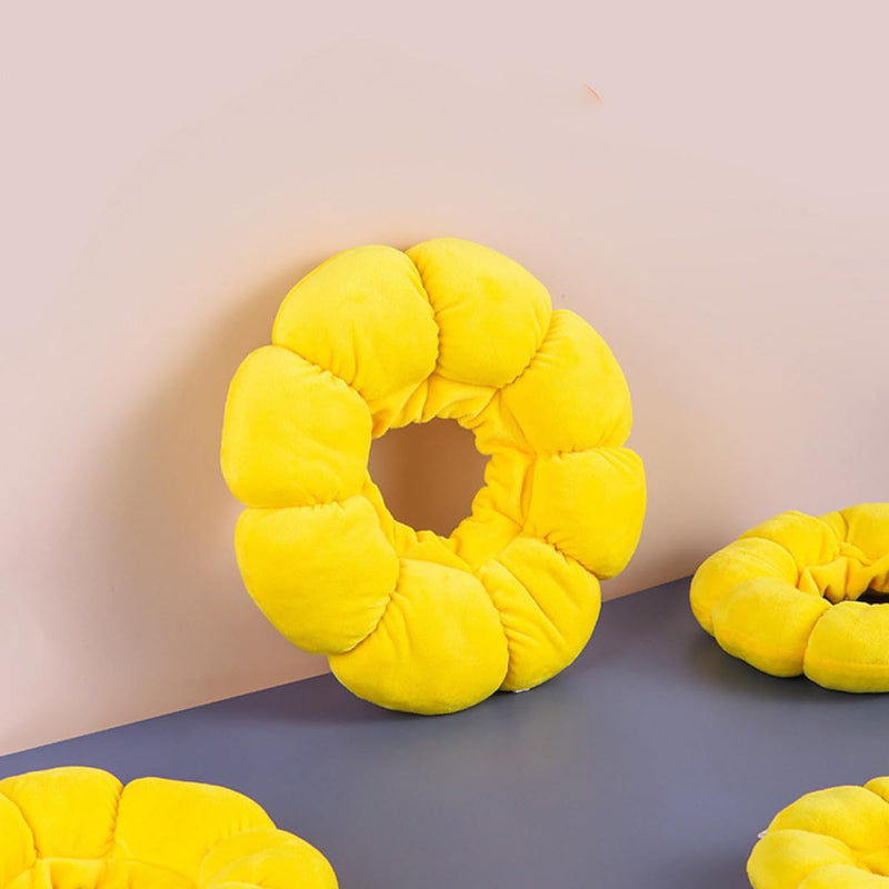 OUNONA Yellow Pet Protective and Long-Lasting Scratch Protection for Cats and Dogs, Cute and Creative Recovery Collar for Pets After Surgery
