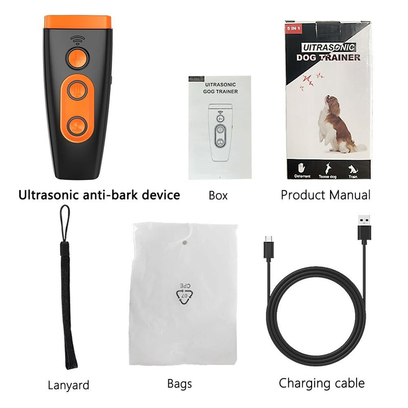 M/P Dog Bark Deterrent Devices, 2025 Upgraded 3X Ultrasonic Anti Barking Device for Dogs, Stopping Dog Barking, Portable Dog Training Device, Safe & Effective for Indoors & Outdoor use - PawsPlanet Australia
