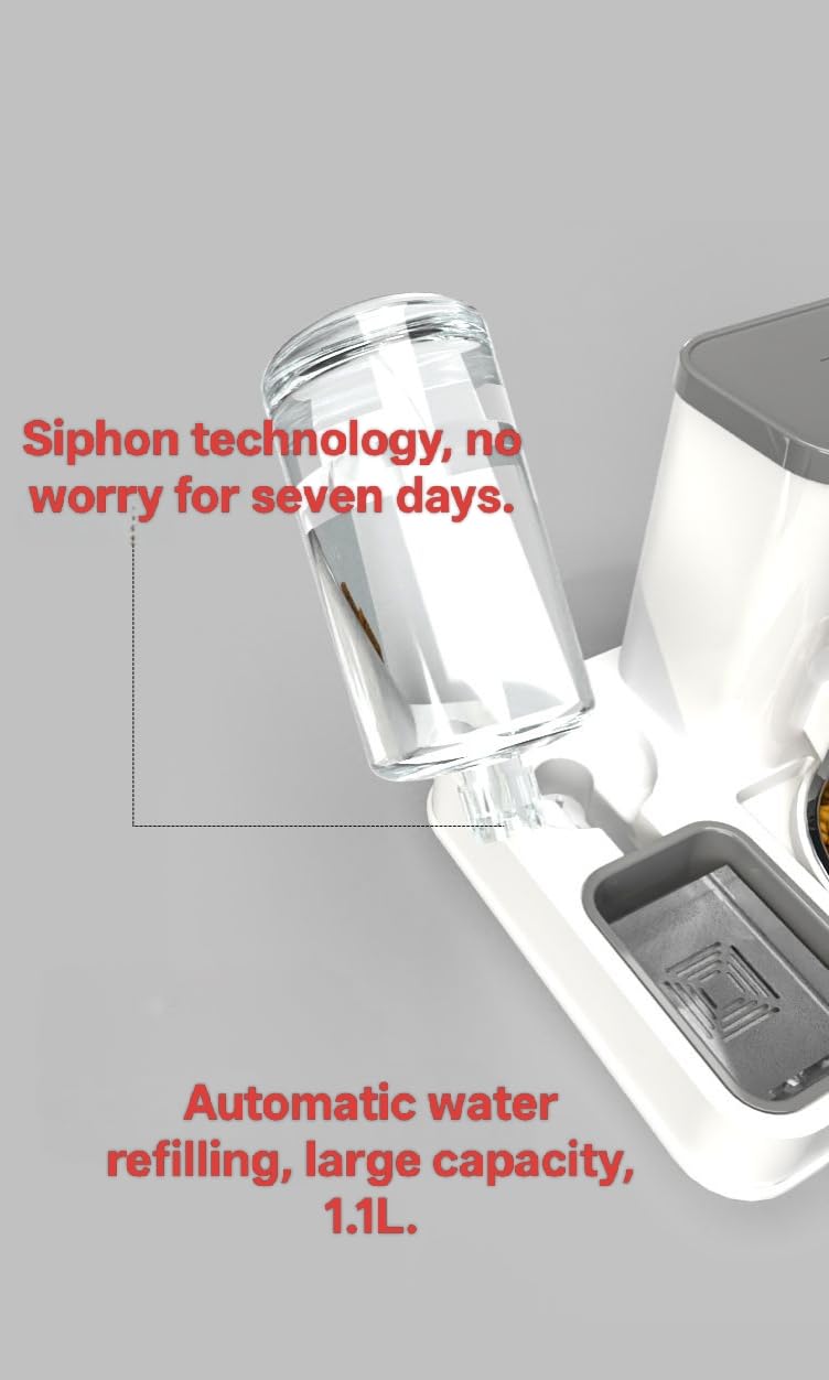 Automatic Cat and Dog Feeder and Water Dispenser Green Eco-Friendly Gravity Feeder and Water Set with Pet Bowl for Small to Medium Dogs Puppies and Kittens - PawsPlanet Australia