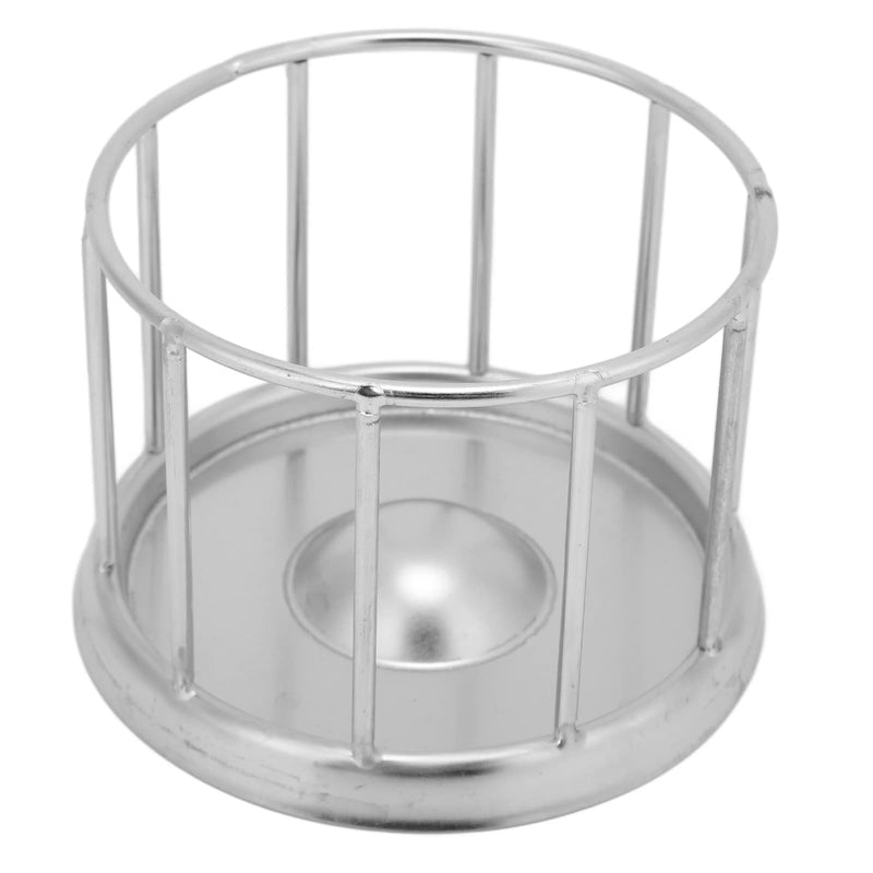 Zerodis Reptile Stainless Steel Food Dish, Pet Round Railing Shape Tortoise Dish Water Tray Dish Water Tray for Home Vivarium Pet Store Lizard Turtle Chameleon Reptiles Medium - PawsPlanet Australia